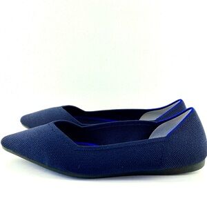Rothy’s Original The Point Women’s slip-on Flats Navy Blue Excellent!